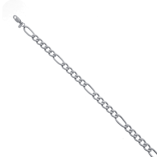 Pulseira Prateada Masculina Elo 5 por 1